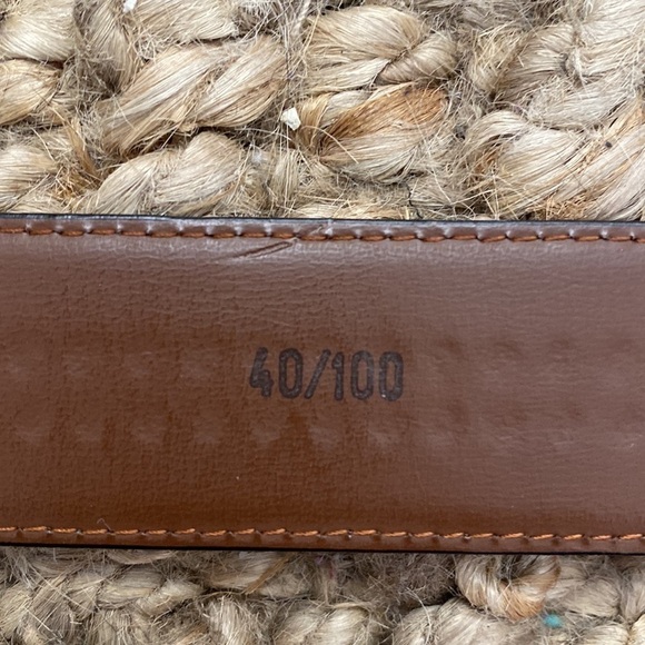 GENUINE Leather Belt. Dark Brown - Picture 6 of 7